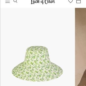 Green floral sunhat